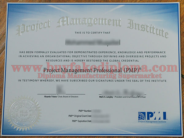 PMP fake Certificate
