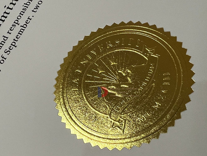 Capella University Certificates embossed seal
