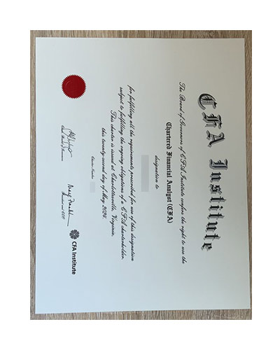 What is the CFA certificate?What does the CFA Certificate do?
