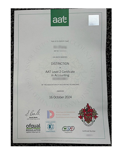 Which website can I purchase the AAT accounting diploma certificate from?