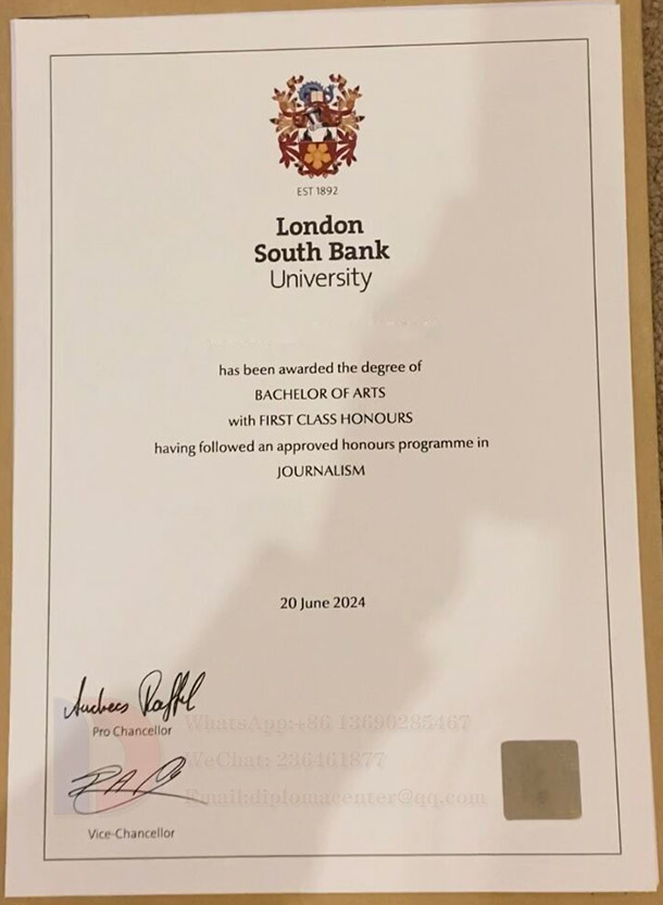 2024 Master's Degree in Journalism at London South Bank University