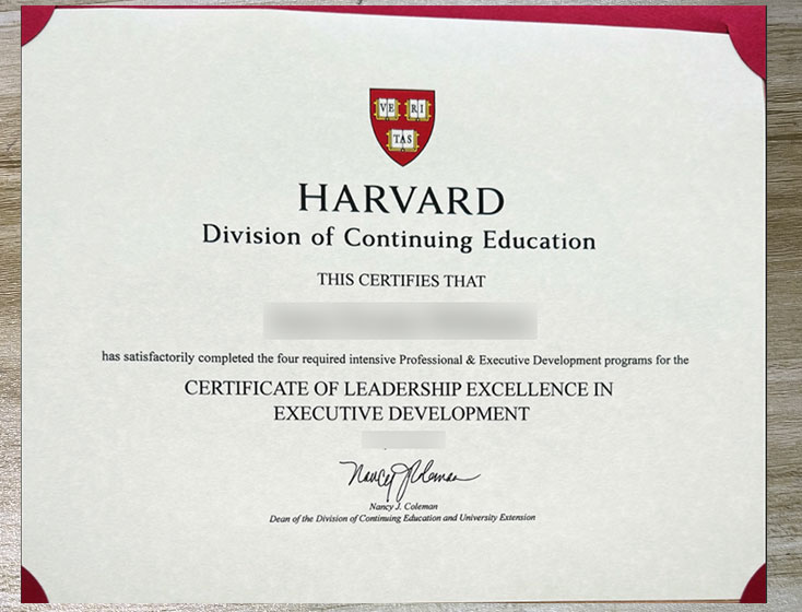 Harvard University Teaching Excellence Award Certificates