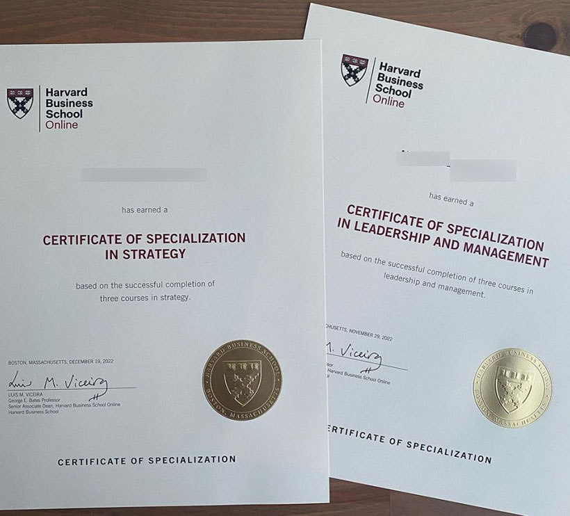 Harvard Business School Online Certificate