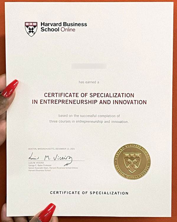 Harvard Business School Online Certificates