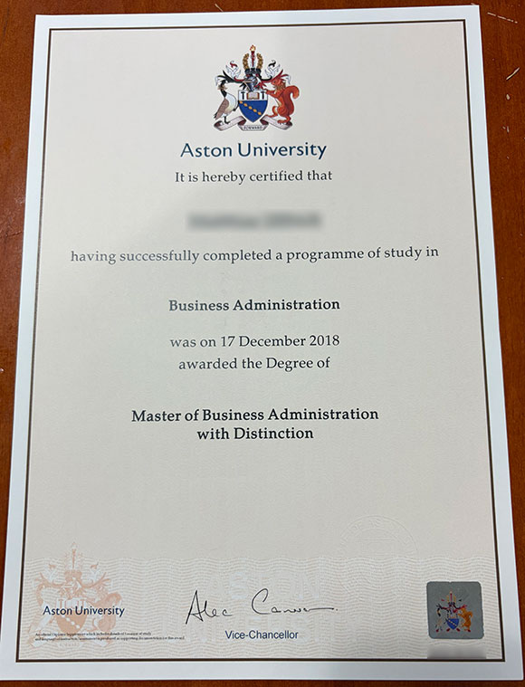 Aston University's 2018 Degree Samples