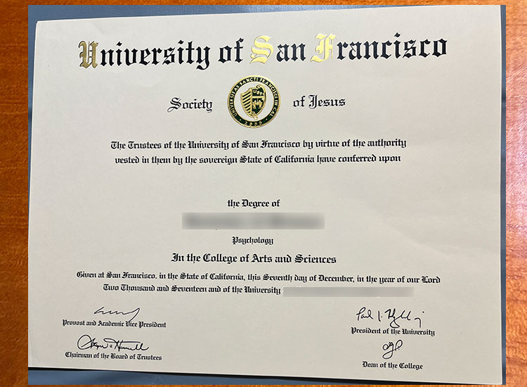 University of San Francisco degree