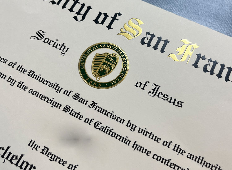 Sample of San Francisco University degree
