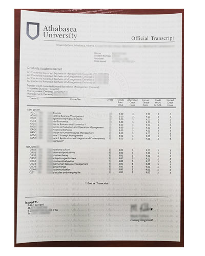 AU Fake Transcript|How To Get Fake Athabasca University Transcript Online
