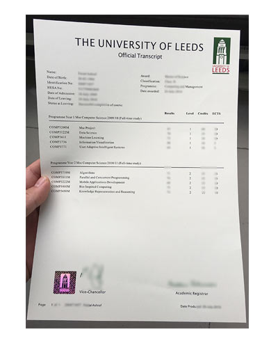How to buy Fake University of Leeds Transcript
