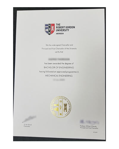 Buy Robert Gordon University  degree certificate online 