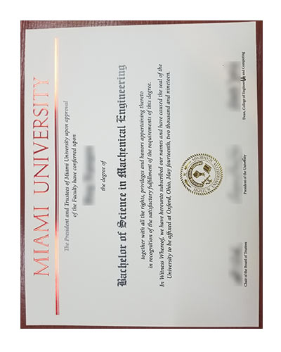 How to buy Miami University bachelor degree Certificate online
