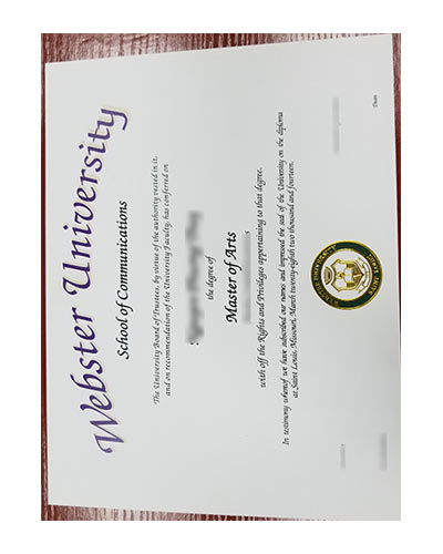 Order Webster University degree Certificate online