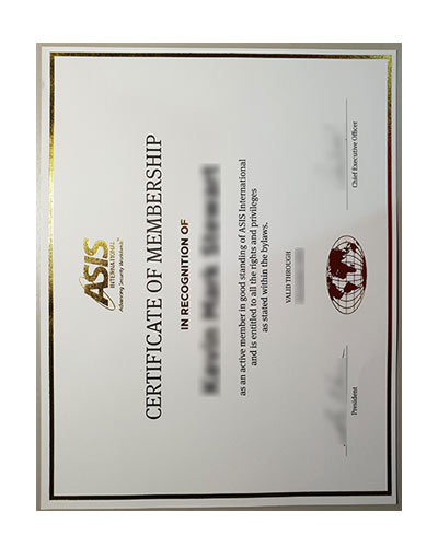 Where to buy Fake ASIS international certificate?