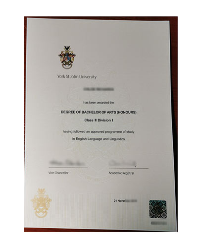 Purchase Fake York St John University Degree From England