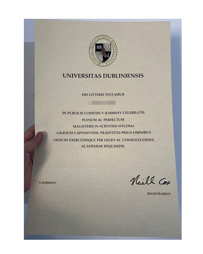 Order University of Dublin degree Certificate Online
