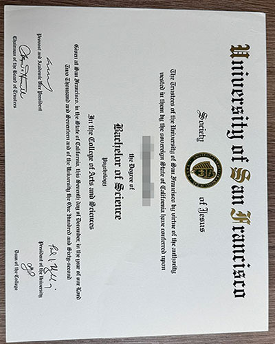 How to order the certificates of San Francisco University