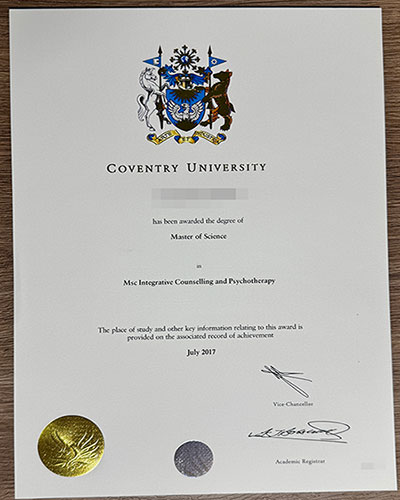 Where can I order a Coventry University certificate?