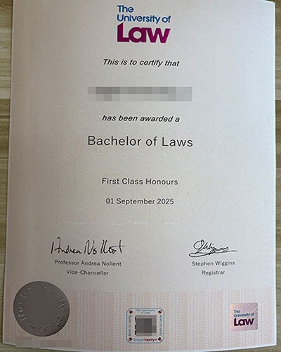 Where can I order a certificate from The University of Law?