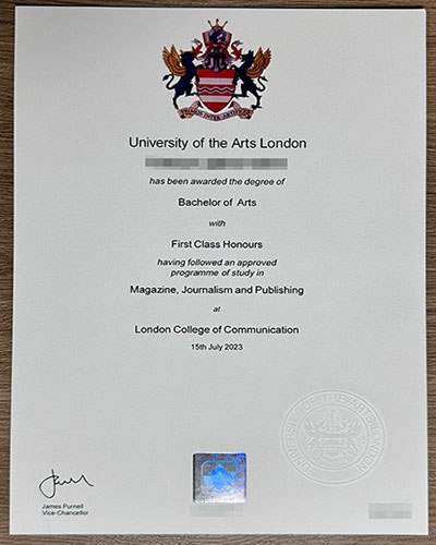 How to Obtain a Certificate from the University of the Arts London？